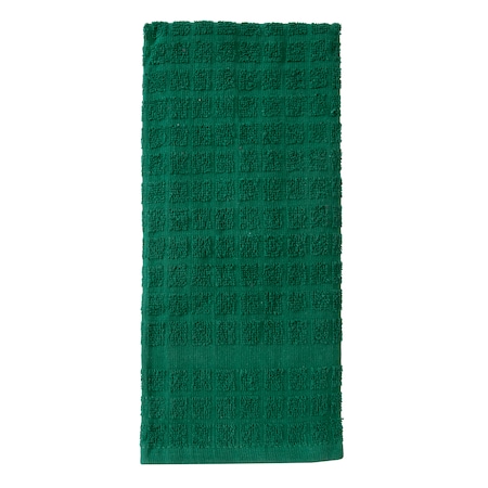 Classic Solid Kitcehn Towel 100% Cotton Terry Dark Green